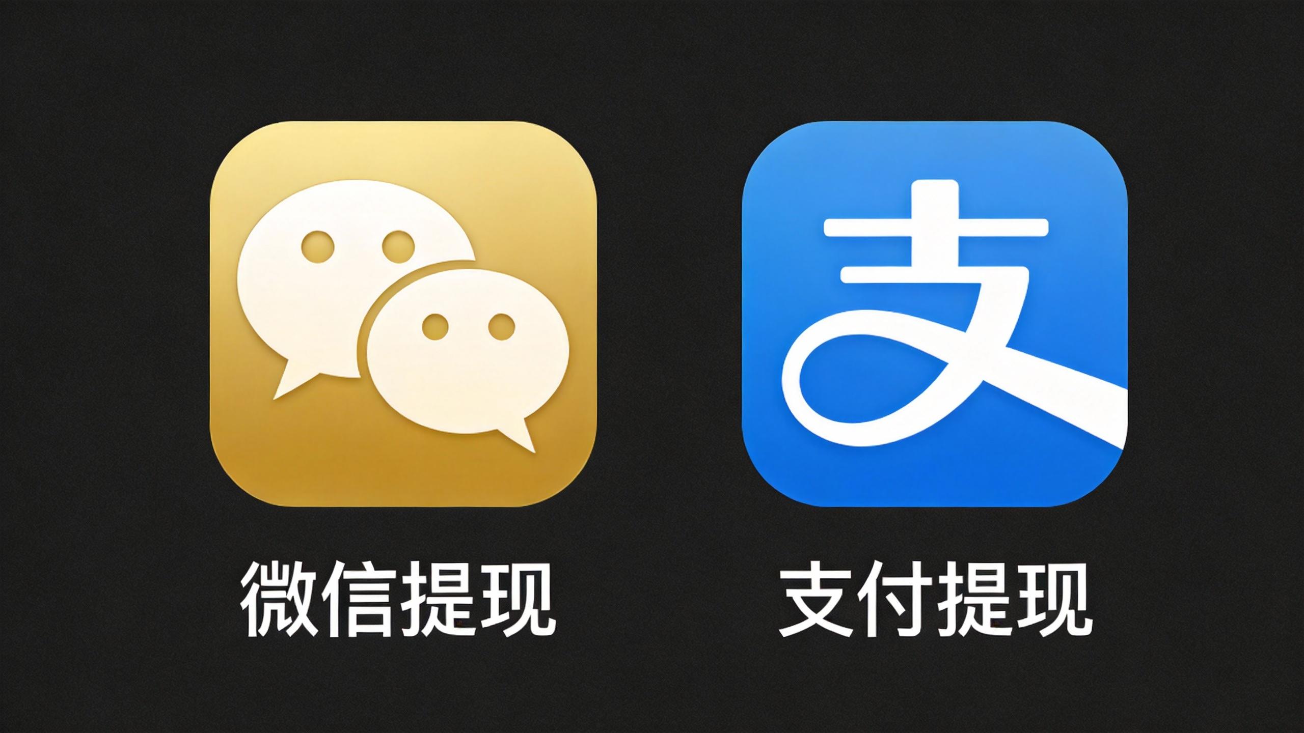 微信支付宝提现方式 - 疯赚盒子